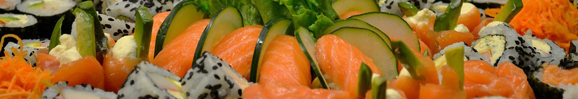Eating Japanese Steakhouses Sushi at Asahi Japanese Steak & Seafood restaurant in California, MD.
